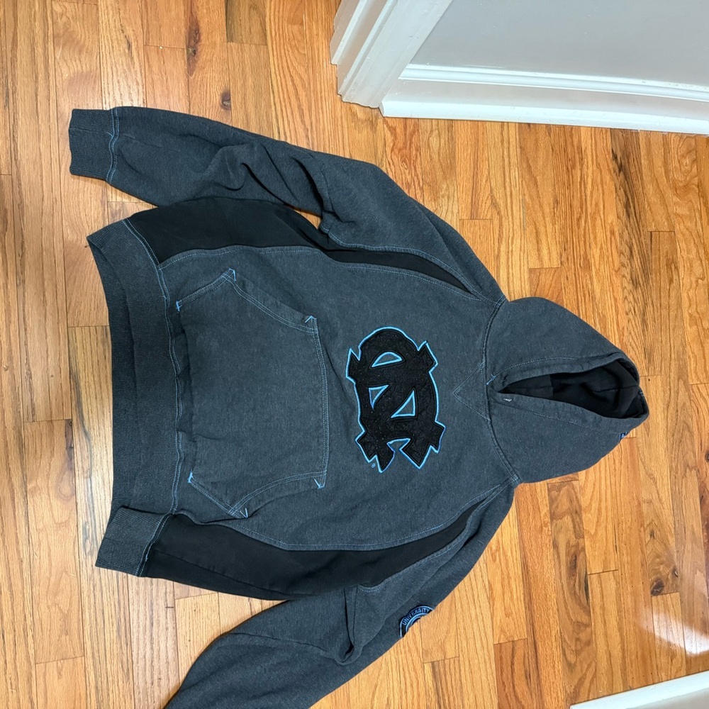 Colosseum Gray and Black Sweater with Gothic Emblem